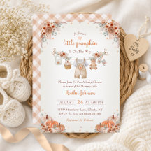 Sweet Little Pumpkin Rustic Autumn Baby Shower