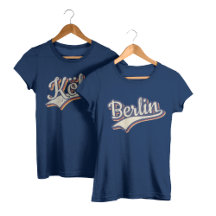 Deutschland Retro Typografie T-Shirts