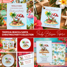 Tropical Beach & Santa Christmas Party Collection