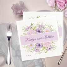 Chic Purple Pur Wedding Floral 