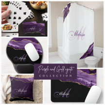 purple and gold agate