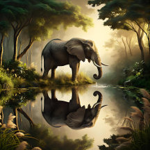 An Elephant Reflection
