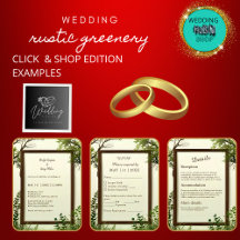 rustic Greenery Tree Frame wedding collection