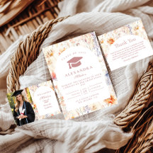 Feminine Meadow Floral Graduation