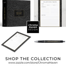 Holiday Recipe Binder Kit   Vintage Black Floral