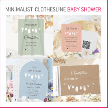 Minimalist Clothesline Baby Shower