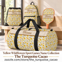 Yellow Wildflowers Sport Games Name Collection 