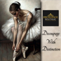 Dancing Ballerina Art Decoupage Tissue Paper