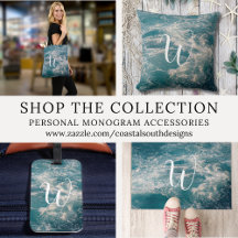 Personal Monogram Caribbean Seascape Accessories