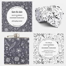 Monochromatic Wildflower Wedding Collection