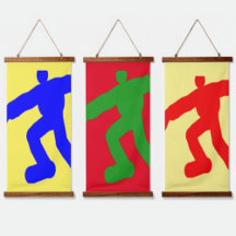 Outstanding Triple Panel Hanging Tapestries