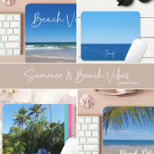 Summer and Beach Vibes Mouse Pads