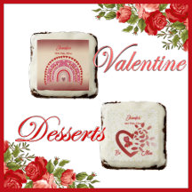 Valentine Desserts, Cookies, Brownies & Drinks