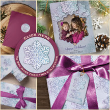 Snowflake Fantasy–Purple & Iridescent Blue