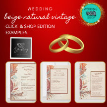 beige natural vintage wedding collection