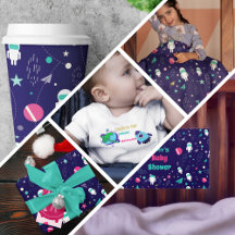 Astronaut Space Cartoon Baby theme Party Supplies