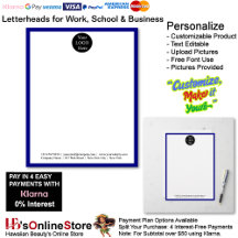 Letterheads for Work, School & Business