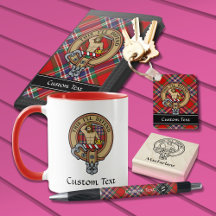 Clan MacFarlane Red Tartan and Crest Collection