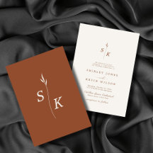 Minimalist Elegance & Chic Leaf Monogram Suite