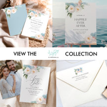 Blooming Flowers in Blue and PINK WEDDING