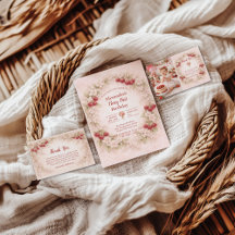 Vintage Cherry Garden Girl 1st Birthday