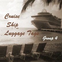 Cruise Ships 4 Luggage Tags