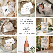 Calligraphy Photo Overlay Wedding Collection