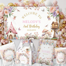 Whimsical Enchanted Fairy Garden 2nd Birthday 