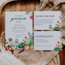 Locally Grown Farmers Market Baby Shower