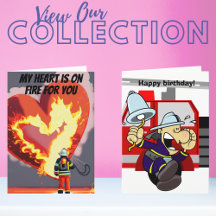 Firefighter Birthday Card Collection by Emissary