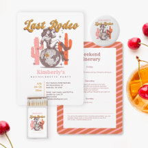 Retro Last Rodeo Cowgirl Bachelorette Party