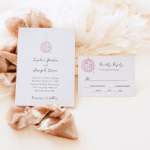 Disco Ball Wedding | Minimalist Letterpress