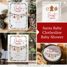 Santa Baby Clothesline Baby Shower