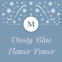 Dusty Blue Flower Power