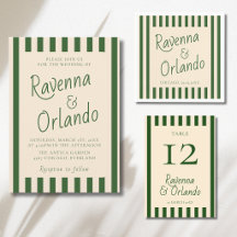 Bottle Green Stripes