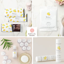 Lemon Theme Baby Shower Elegant Custom Party Favor