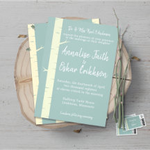 Eggshell Blue Birch Wedding