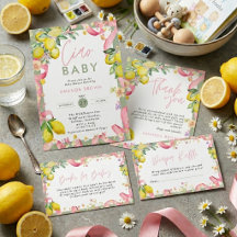 Amalfi Coast Lemon Summer Italian Ciao Baby Shower