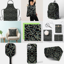 Pretty Rainbow Colored Ribbon Roll Pattern Art