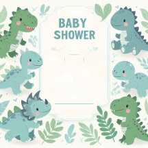 Dinosaur Baby Boy Shower | Cute Prehistoric Party 