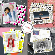 2025 TYPOGRAPHY GEO BLOCK FRAME NEW YEAR   HOLIDAY