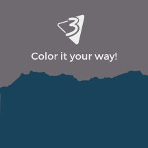 Grey and Blue Pillows - Living Room