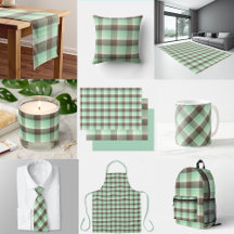 Mint Chocolate Chip Color Block Plaid Stripes