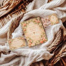 Peach Garden Floral First Birthday 1st Birthday