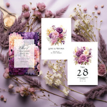 Mauve and Gold Wedding
