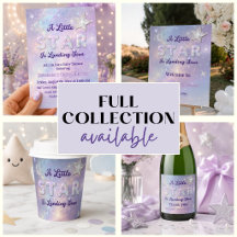 A Little Star Is Landing Celestial Baby Shower