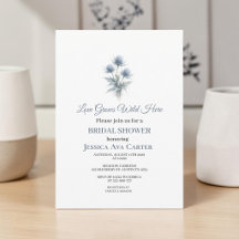 Dusty Blue Thistle Bridal shower