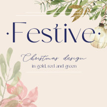 Festive Watercoloured Floral Design
