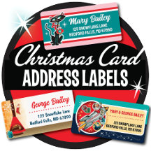 Christmas Card Address Labels