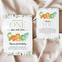 Cute Dinosaurs First Birthday Collection